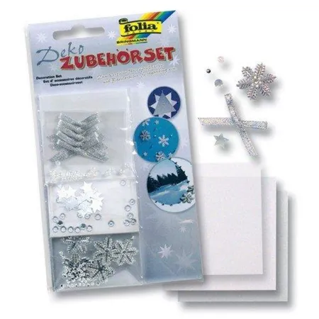 folia Deko-Zubehörset silber