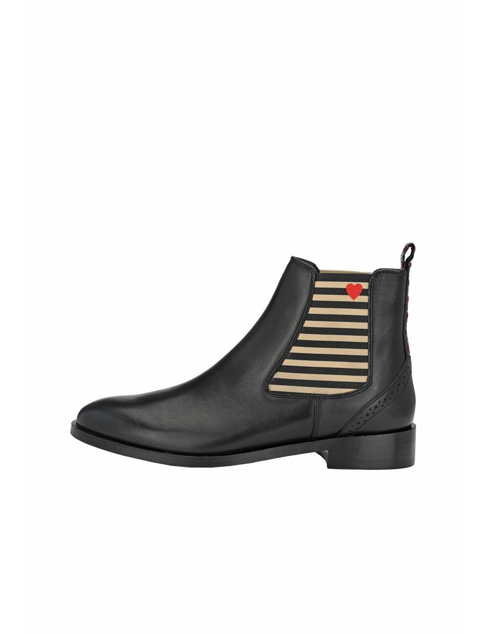CHELSEA BOOT SUVI MIT STREIFEN UND HERZC