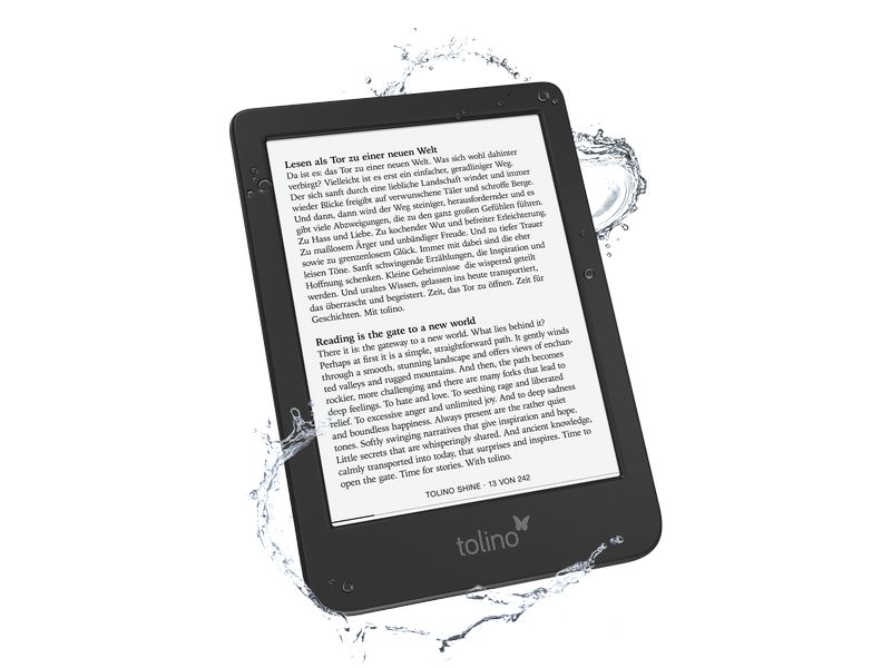 Tolino E-Book Reader Tolino shine 6-Zoll-E-Book-Reader mit integrierter Beleuchtung mit smartLight