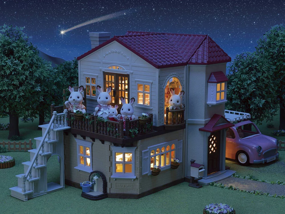 LA GRANDE MAISON ECLAIREE ET SA PIECE SECRETE - SYLVANIAN MAISON