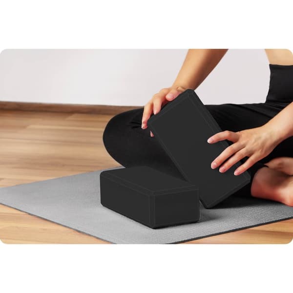 Skum yoga blokk - sett med 2 stk NS-962 sort
