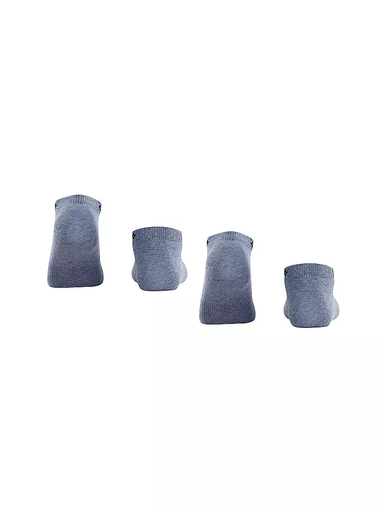 BURLINGTON Damen Sneaker-Socken 2er Pkg. EVERYDAY 36-41 light jeans blau