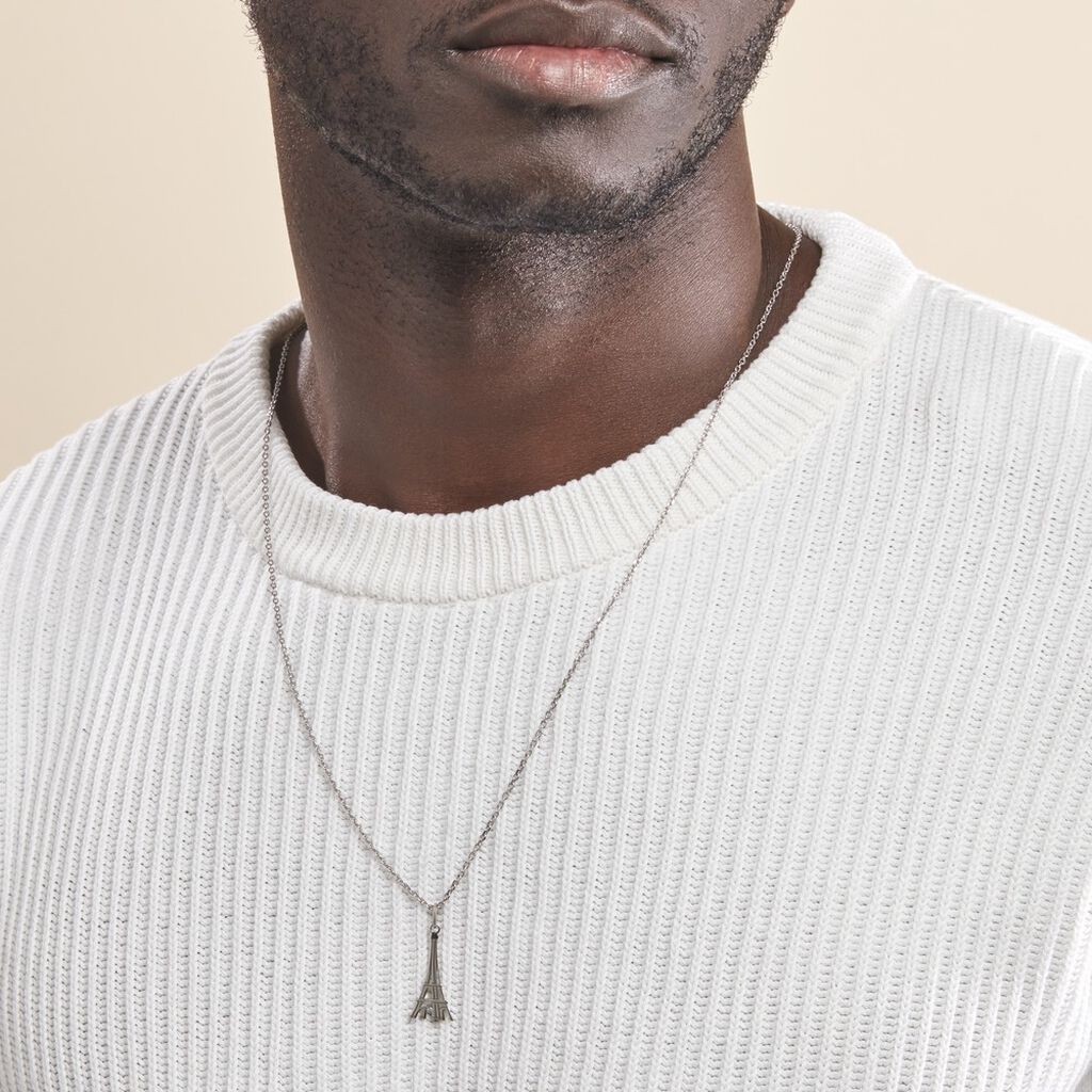 Pendentif Pan Argent Blanc