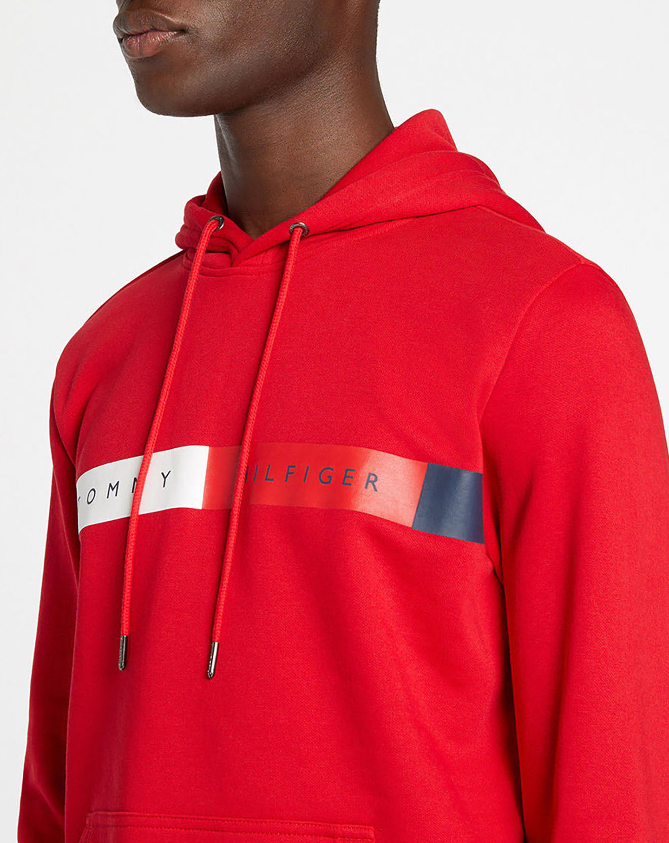Tommy Hilfiger Sweat à capuche hoody logo place rouge