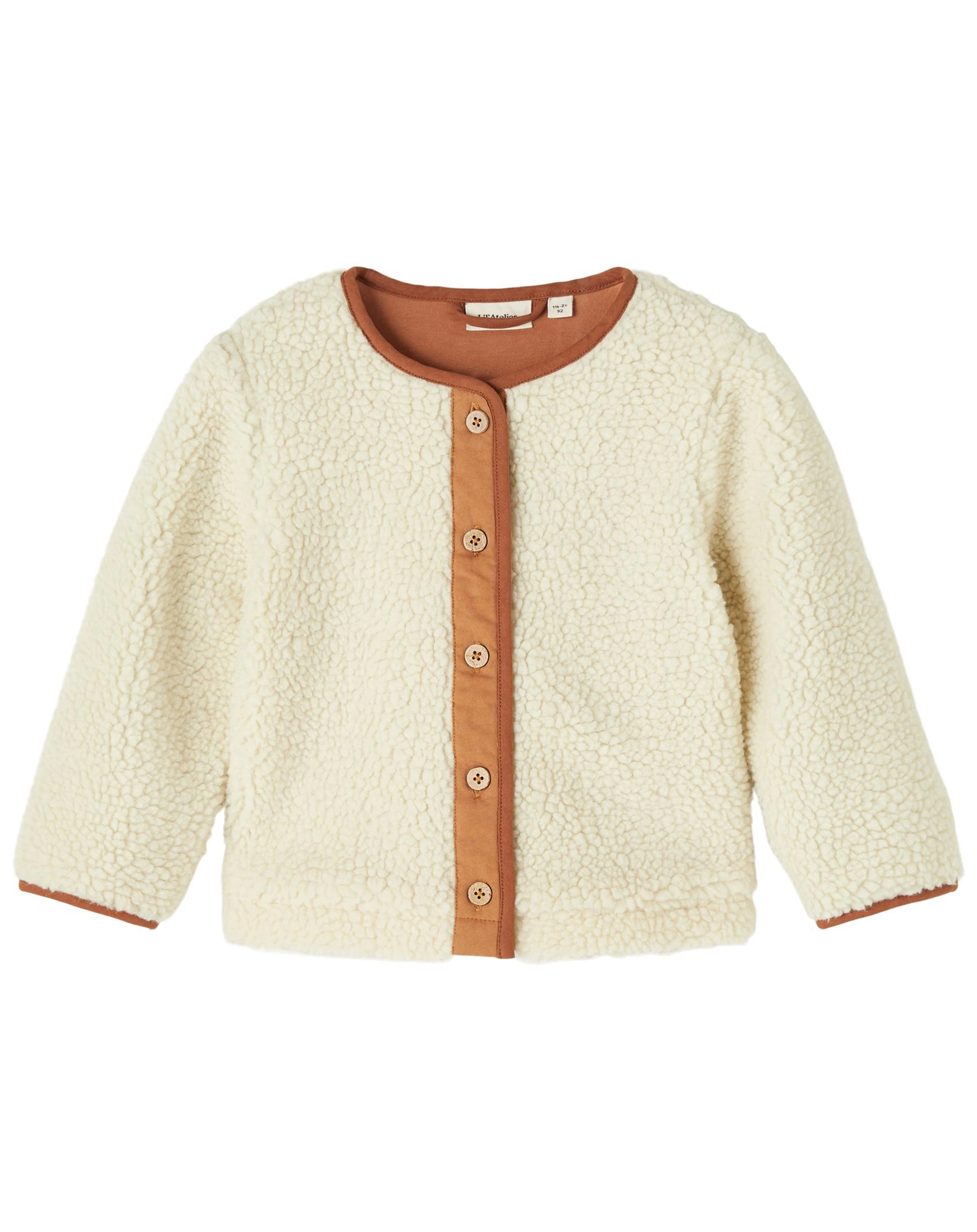 Teddy-Plüschjacke NMFDONNA SHERPA in peyote