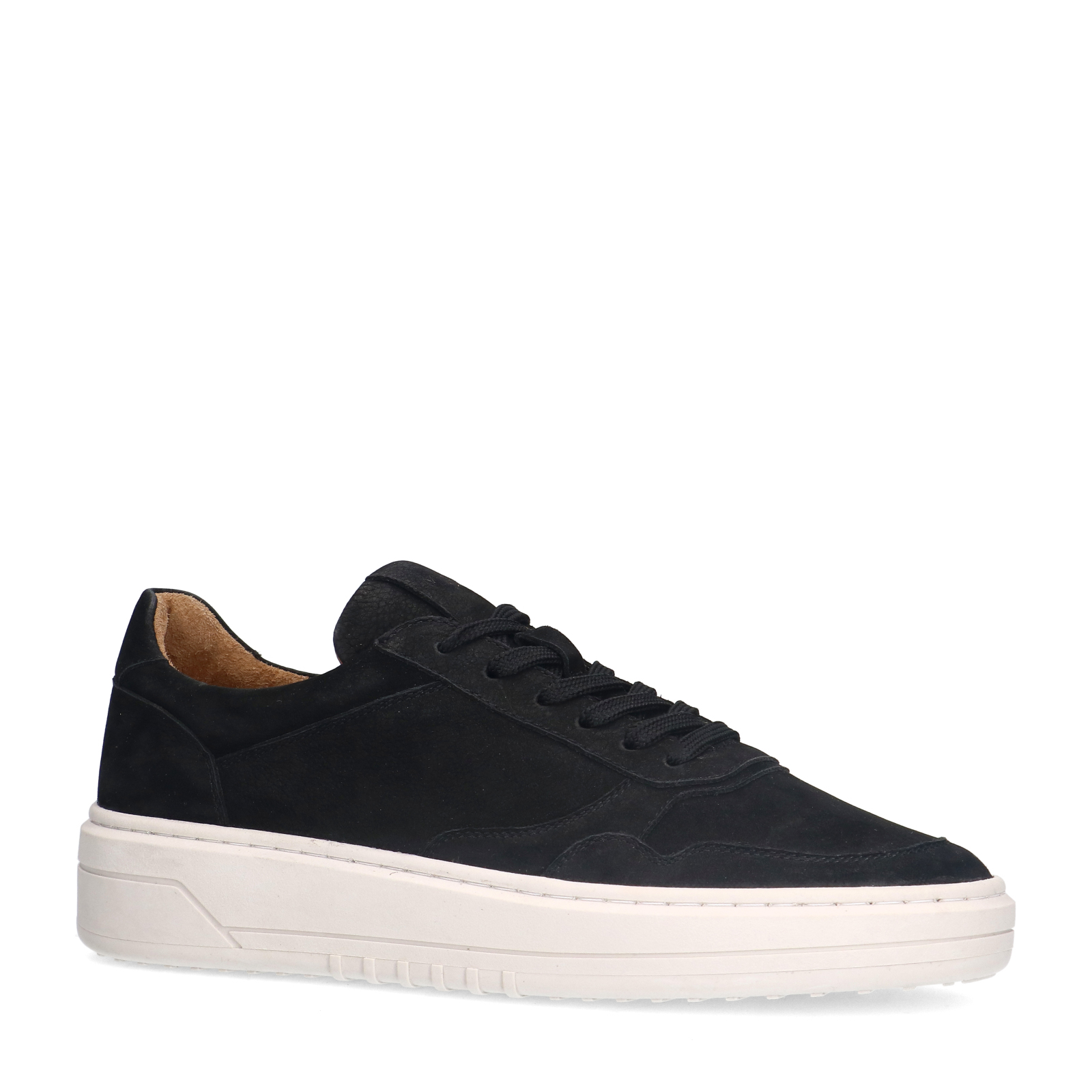 Zwarte nubuck sneakers