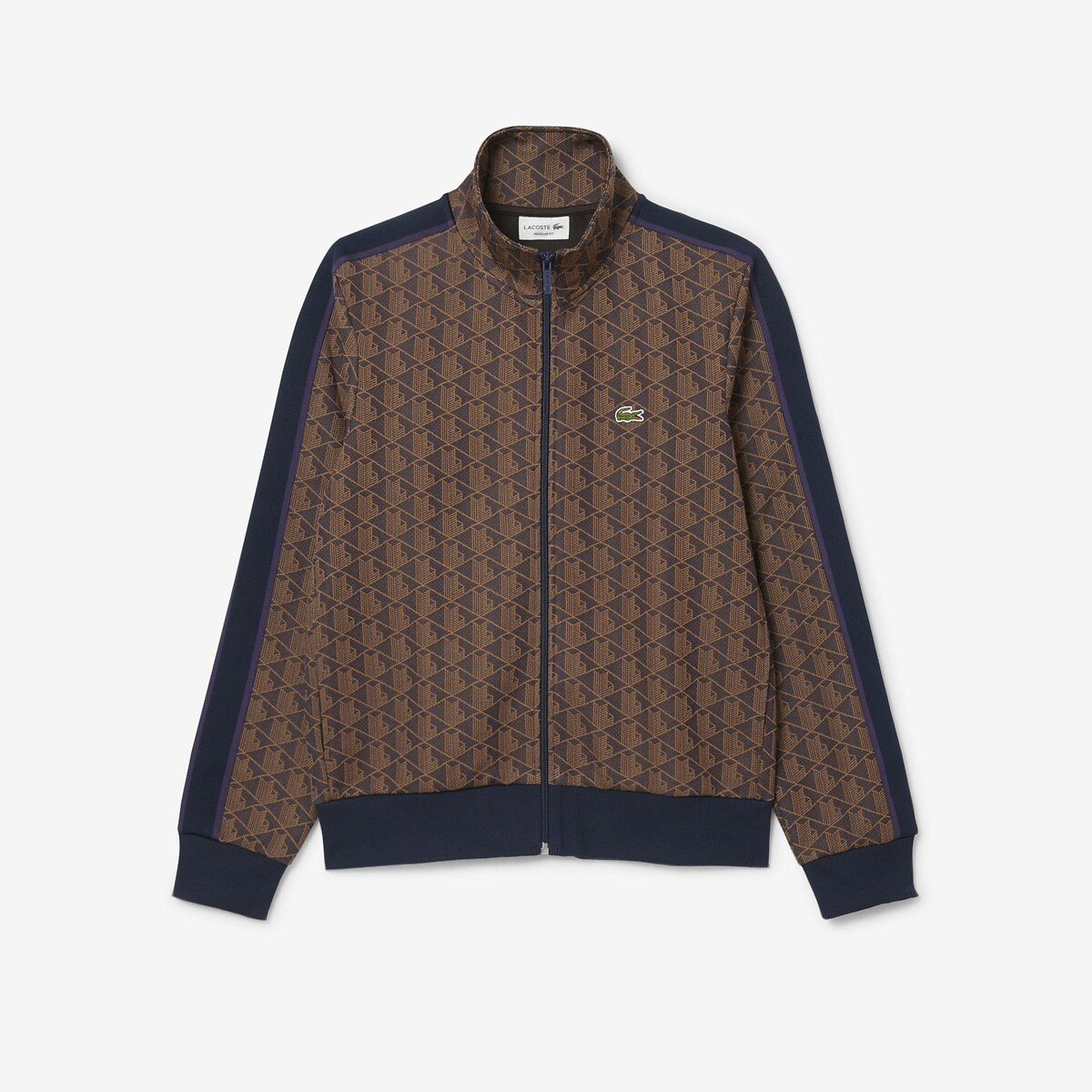 Suéter LACOSTE com zíper e gola alta