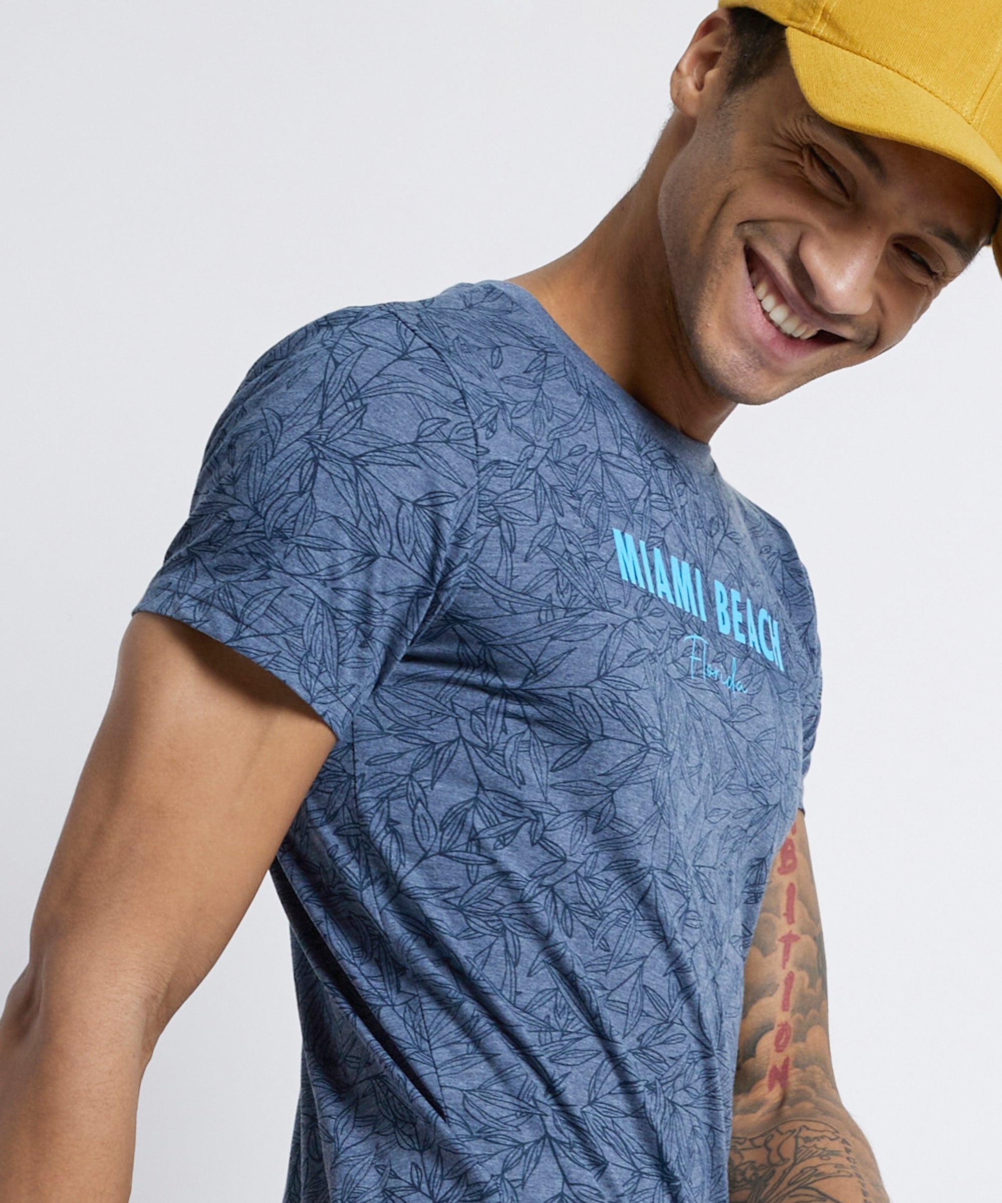 jersey t-shirt met tekstprint