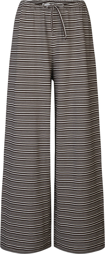 Oval Square Steffi Pants Coffee / off white stripe