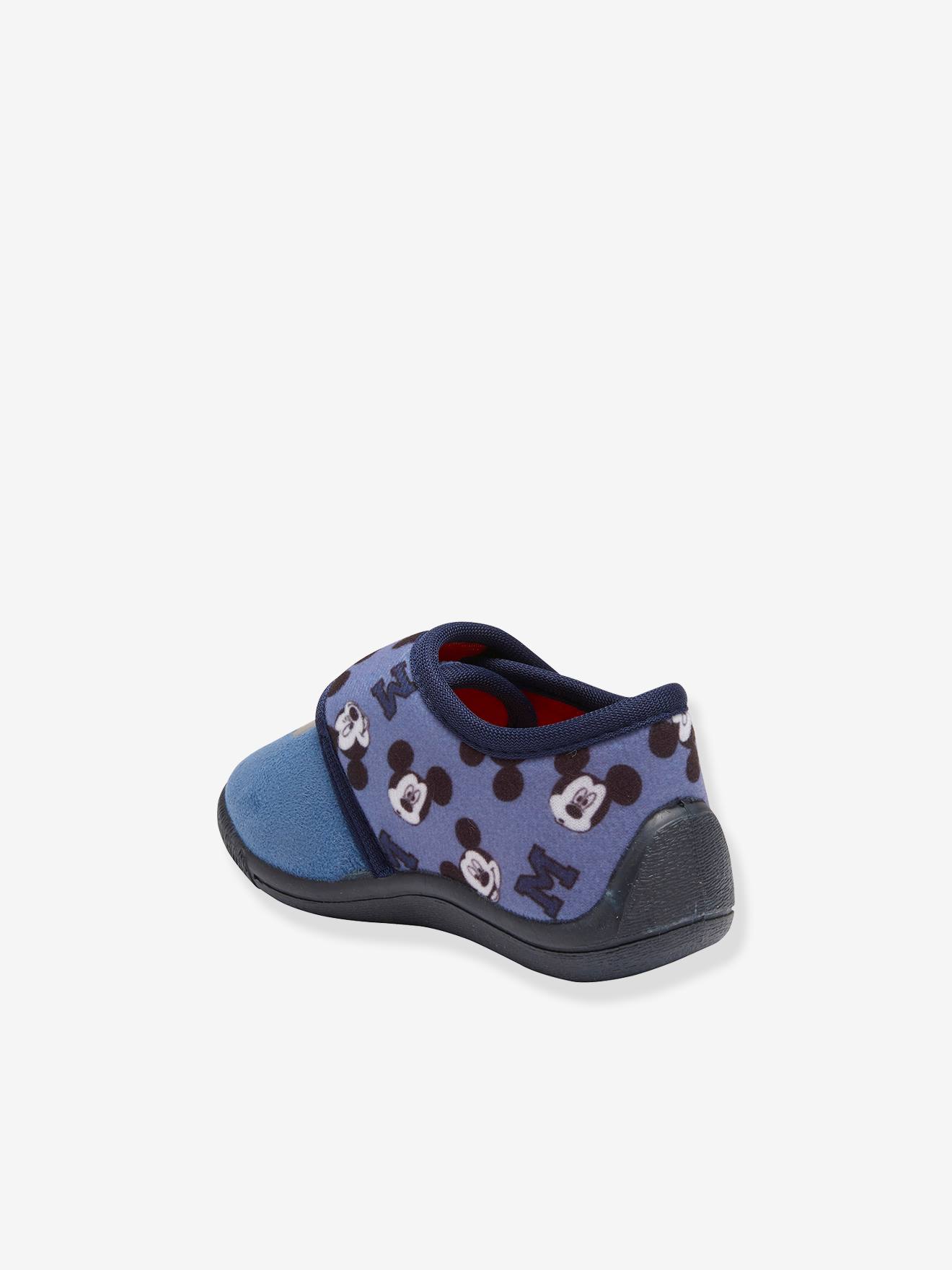 Pantufas DS® Mickey Mouse, amarelo escuro, lisas com estampa.