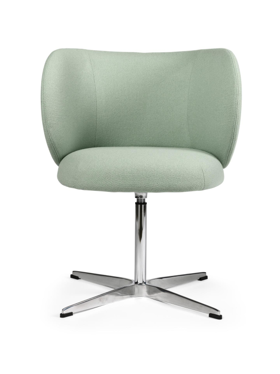 Ferm Living Rico eetkamerstoel met swivel onderstel bouclé off-white