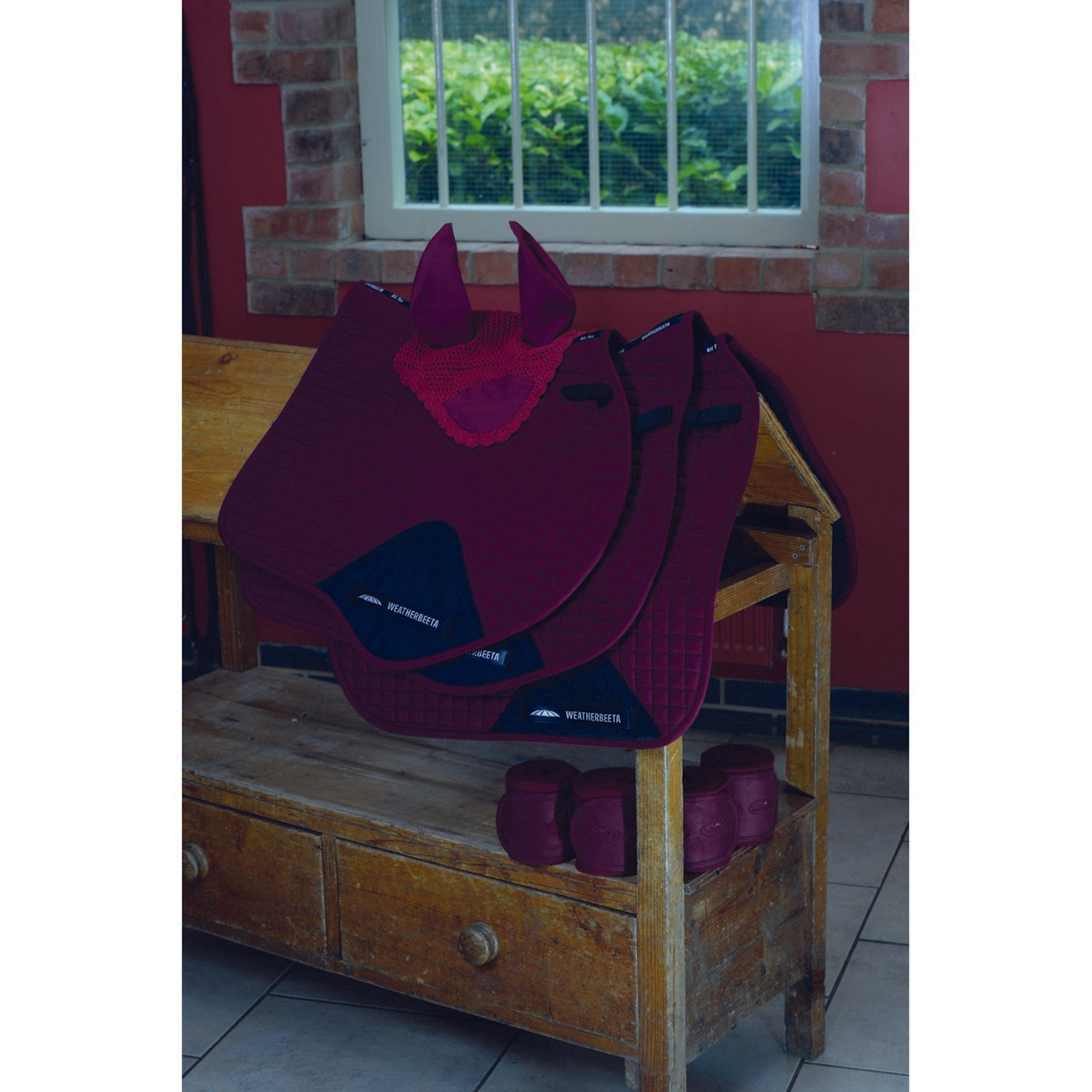 WeatherBeeta Fleece Bandages Prime 4 Stuks Maroon