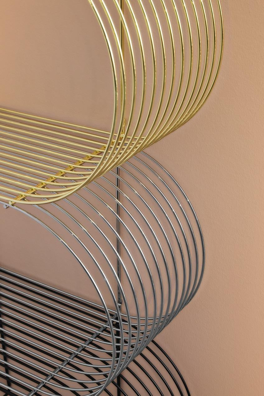 Curva wandplank 61 goud