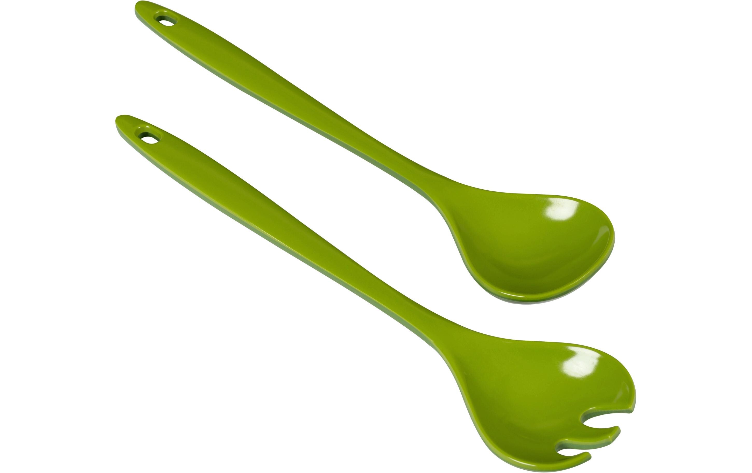 Salatbesteck GrünSalatlöffel und -gabel