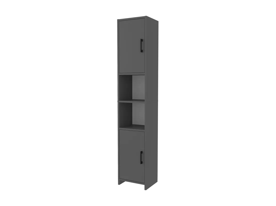 Meuble colonne de cuisine Rautrina 180 x 35 x 30 cm anthracite [en.casa]