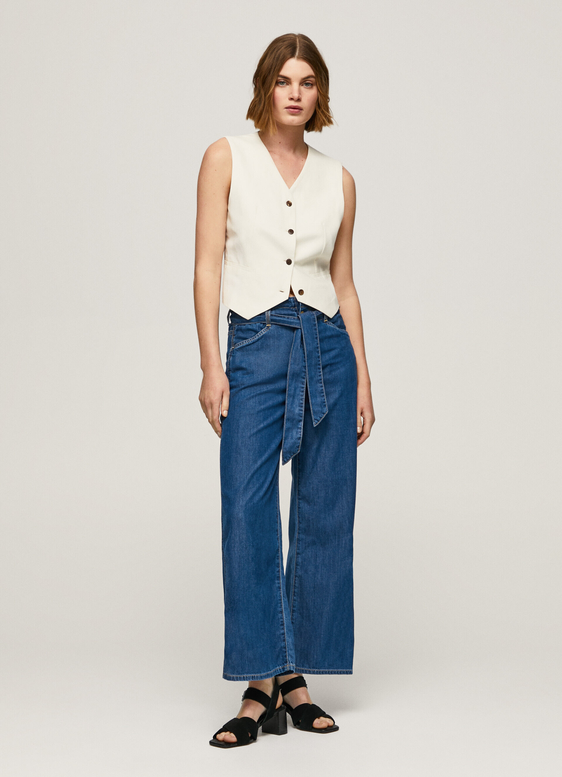 JEAN DAISY FIT ANCHO TIRO ALTO - jeans
