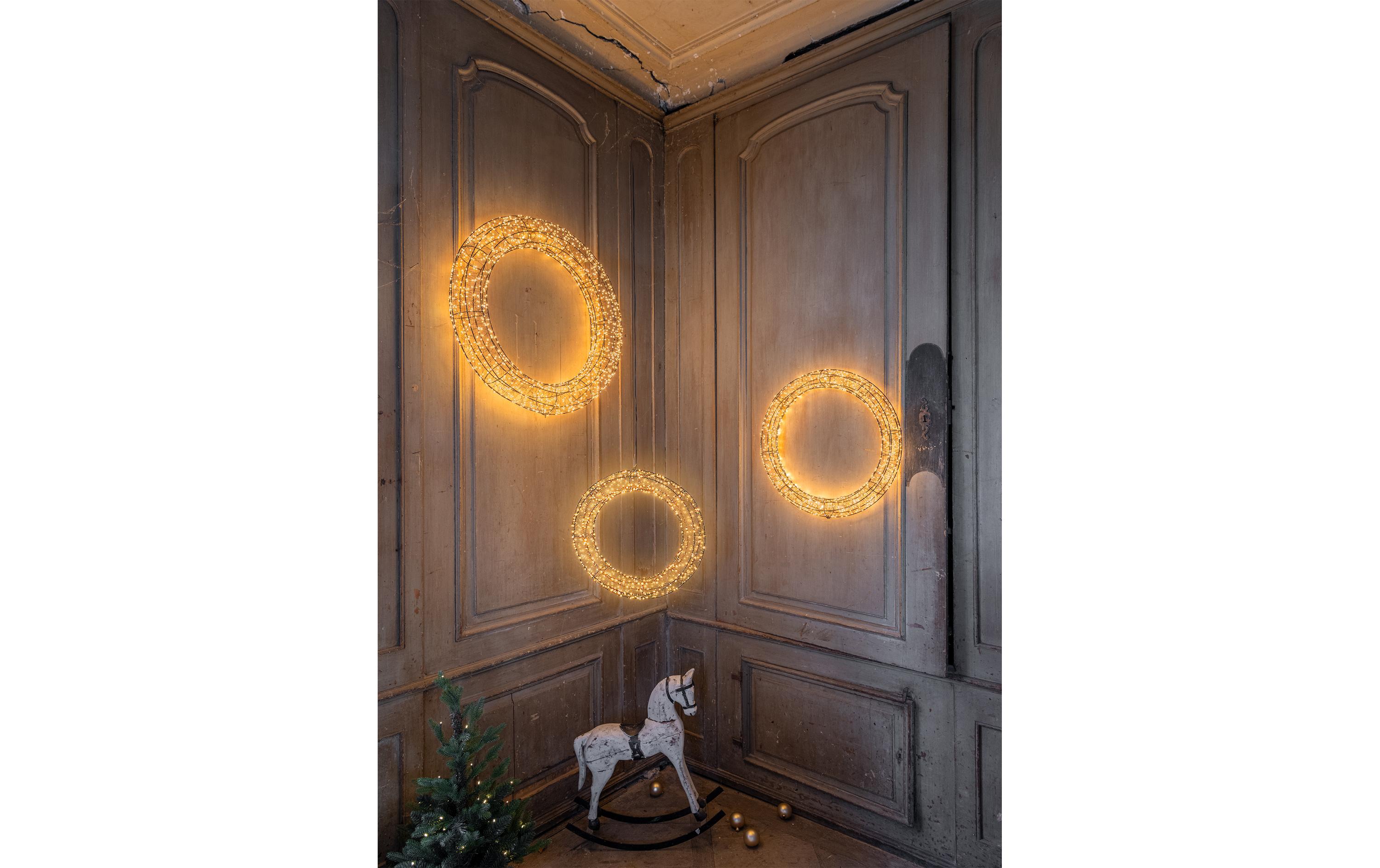 LED Engelskranz Nero 1800 LED, Ø 78 cm, 15 W<br>LED Weihnachtsdekoration für den Innen- und Aussenbereich