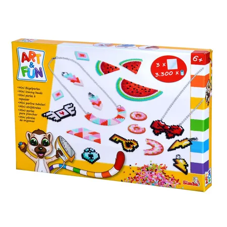 Simba Art & Fun Mini Bügelperlen Halskette/Ohrring