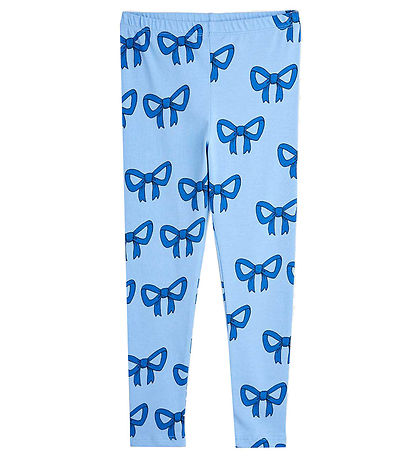 Mini Rodini Leggings - Bow - Blå