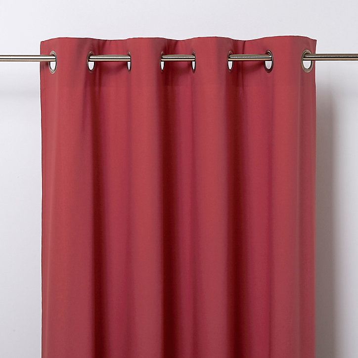 Rideau GoodHome Hiva rouge l.140 x H.260 cm