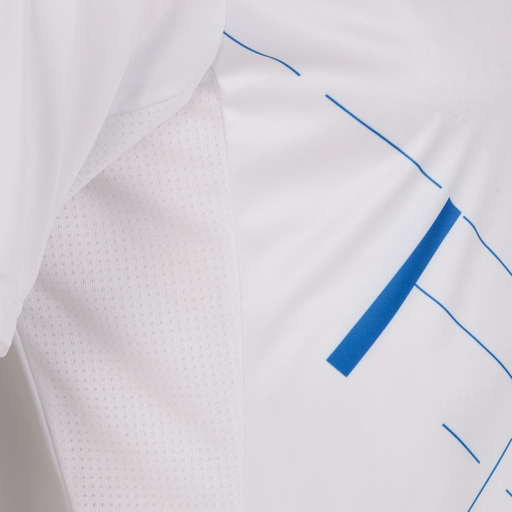 Camiseta Joma Tiger III Royal Branca de Manga Curta