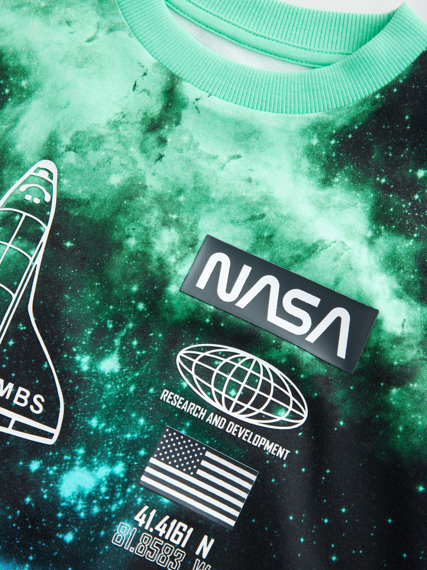 Multi - NASA T-shirt met korte mouwen (3-16jaar)