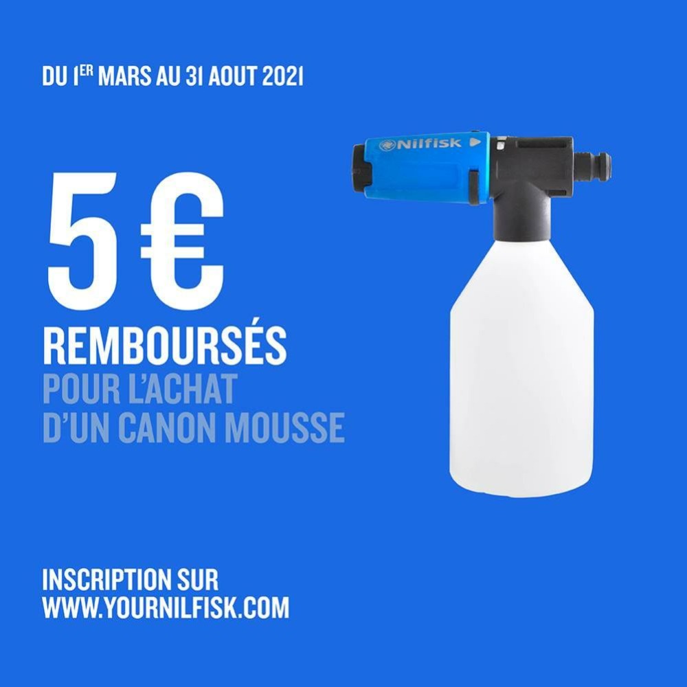 Canon à mousse pour voiture nilfisk