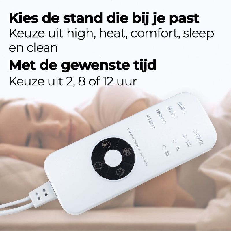 Saaf - Elektrische Onderdeken - Grijs - 150x115 cm - 4 Standen - Met Timer