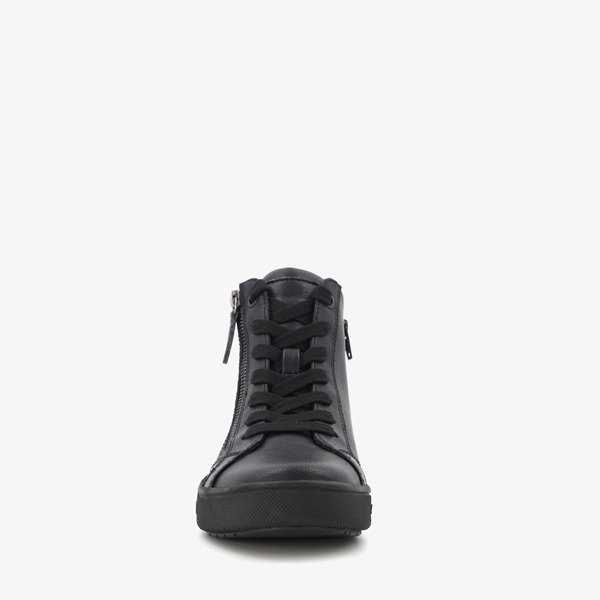 Softline hoge dames sneakers zwart