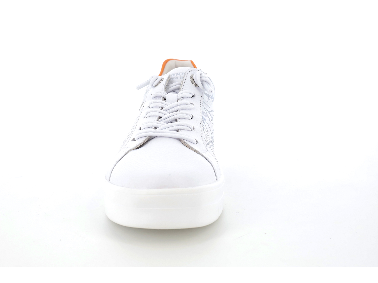Remonte-D0J00 Cuir Blanc Orange