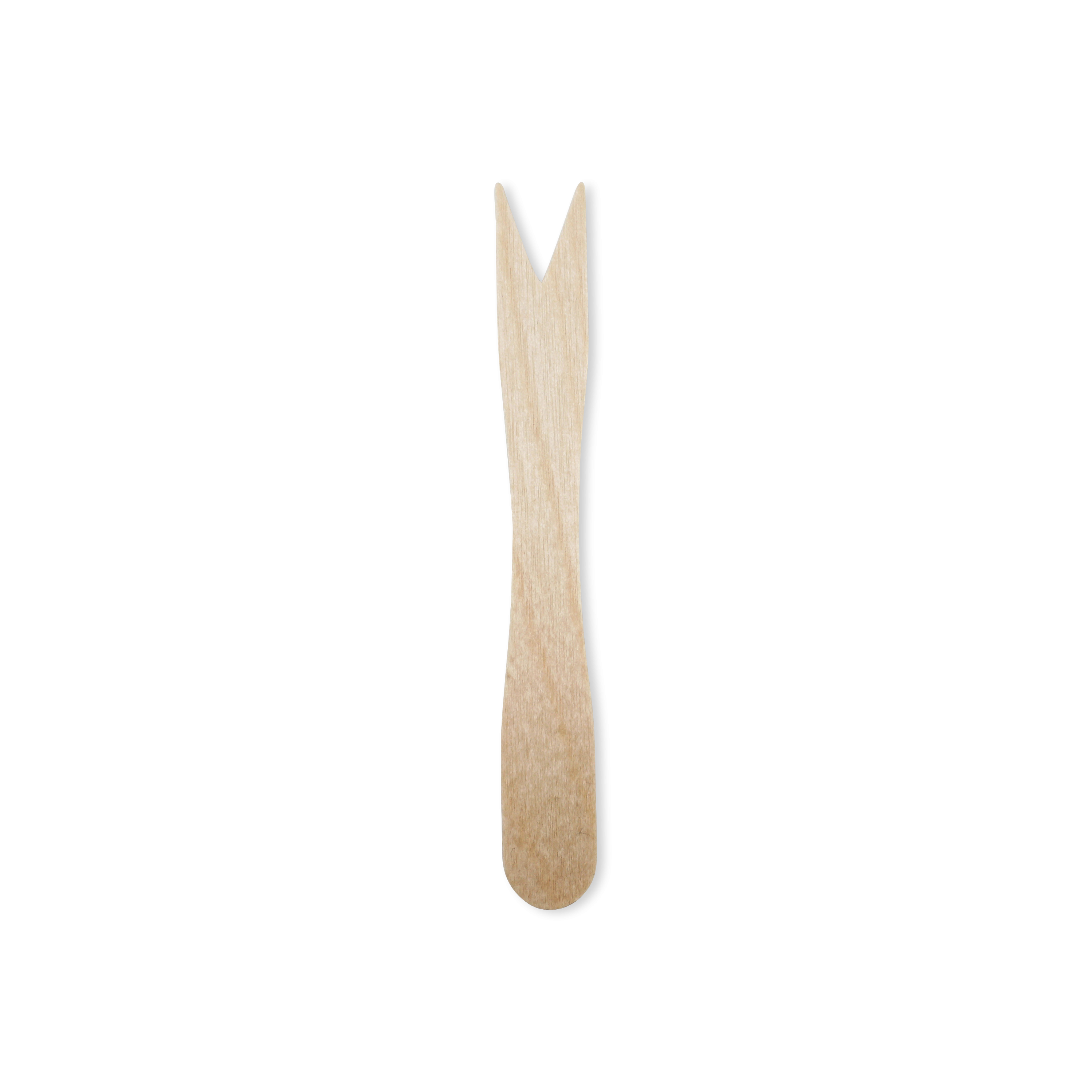 (1000er Set) 8.5cm Einweg Holz Sticks Fingerfood Party Spiesse Pommes Gabel Cocktail Zahnstocher - Braun