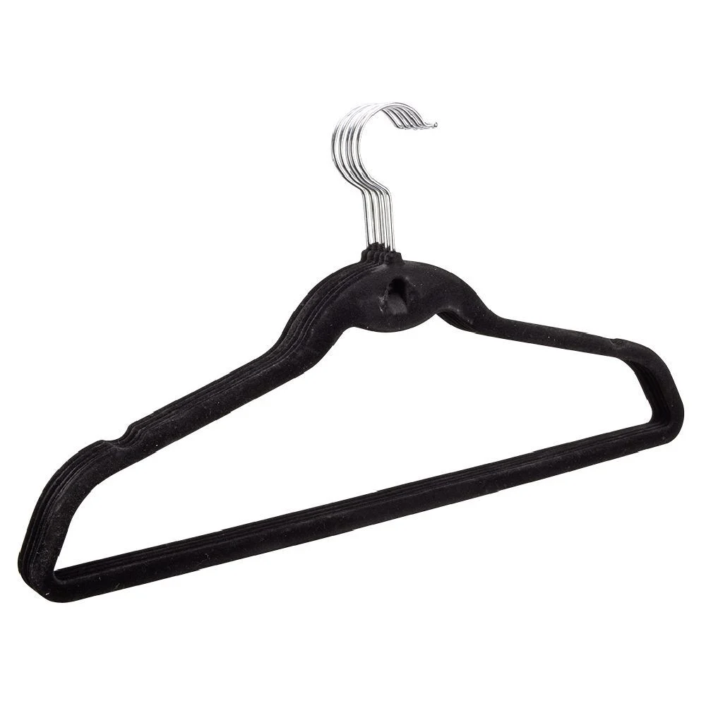 Cintre plastique ABS noir x5
