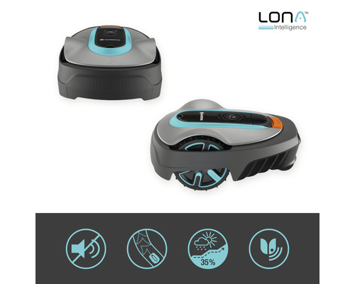 GARDENA smart SILENO city robotmaaierset 600 m² met LONA-functie - Compatibel met SMART HOME van hornbach