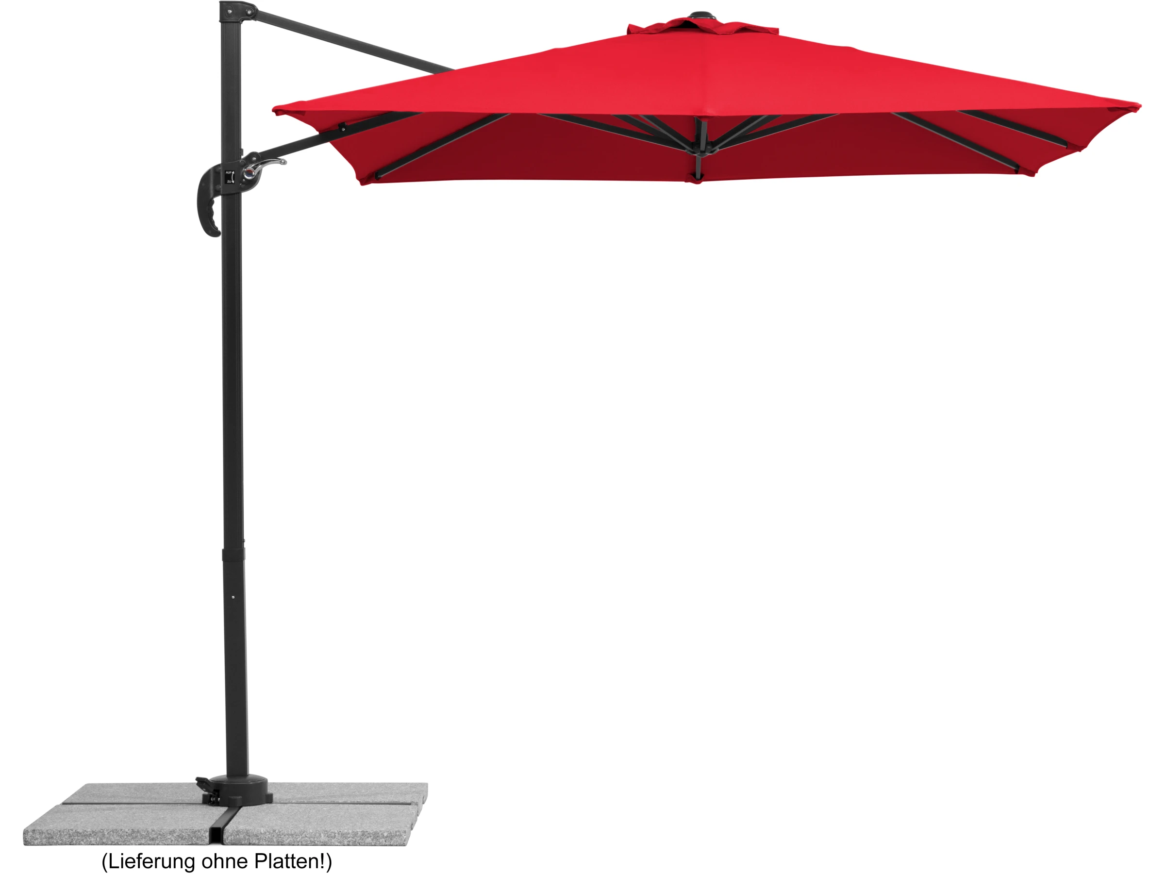 Schirm RHODOS JUNIOR 230x230 rot