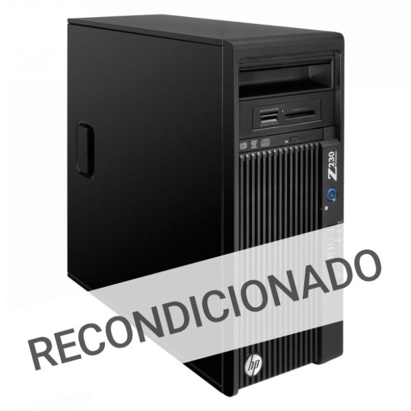 HP Z230 Workstation Tower (Xeon) E3-1225v3 8GB SSD 256GB Win10 Pro (Recondicionado Grade A-)