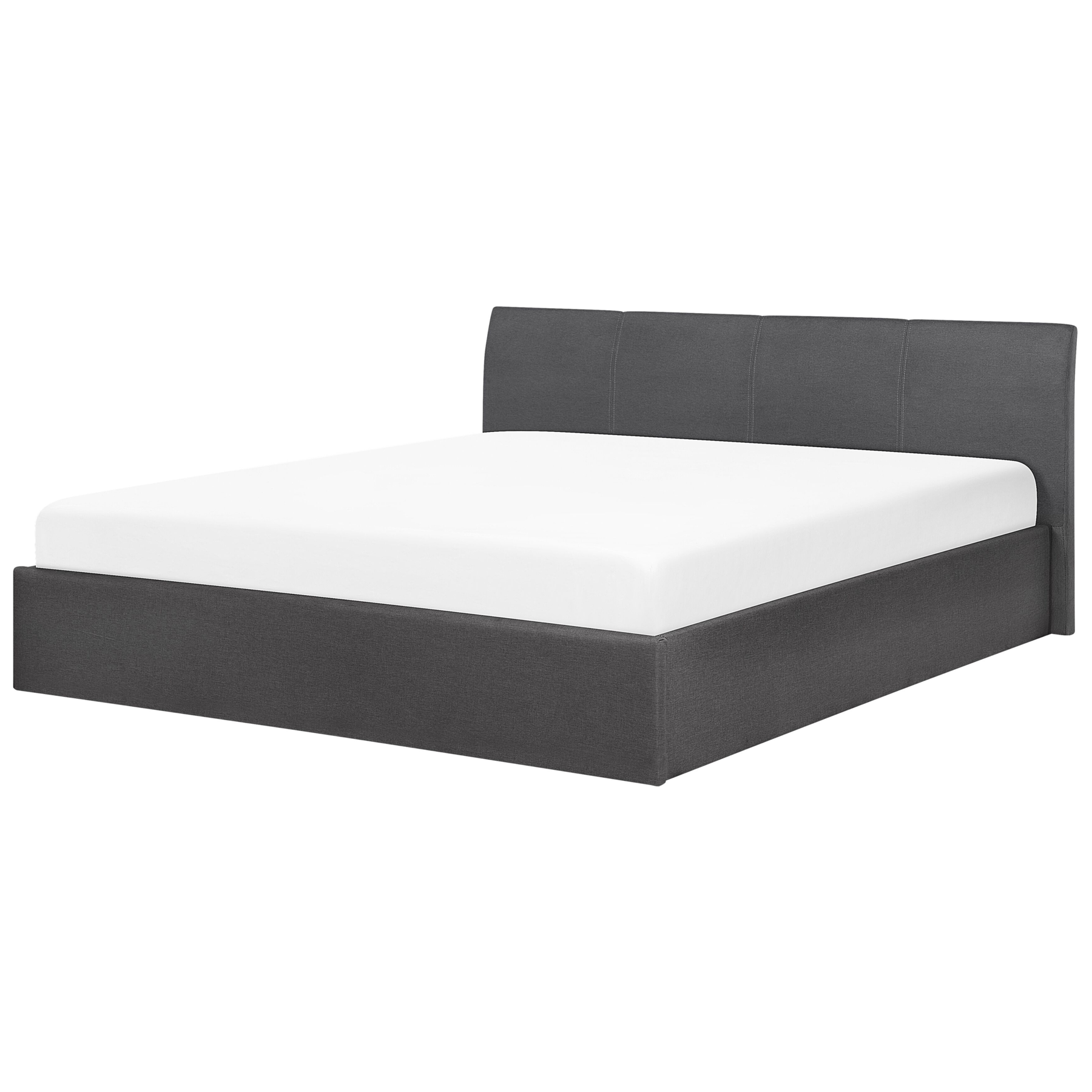Beliani - ORBEY - Tweepersoonsbed - Grijs - 180 x 200 cm - Polyester