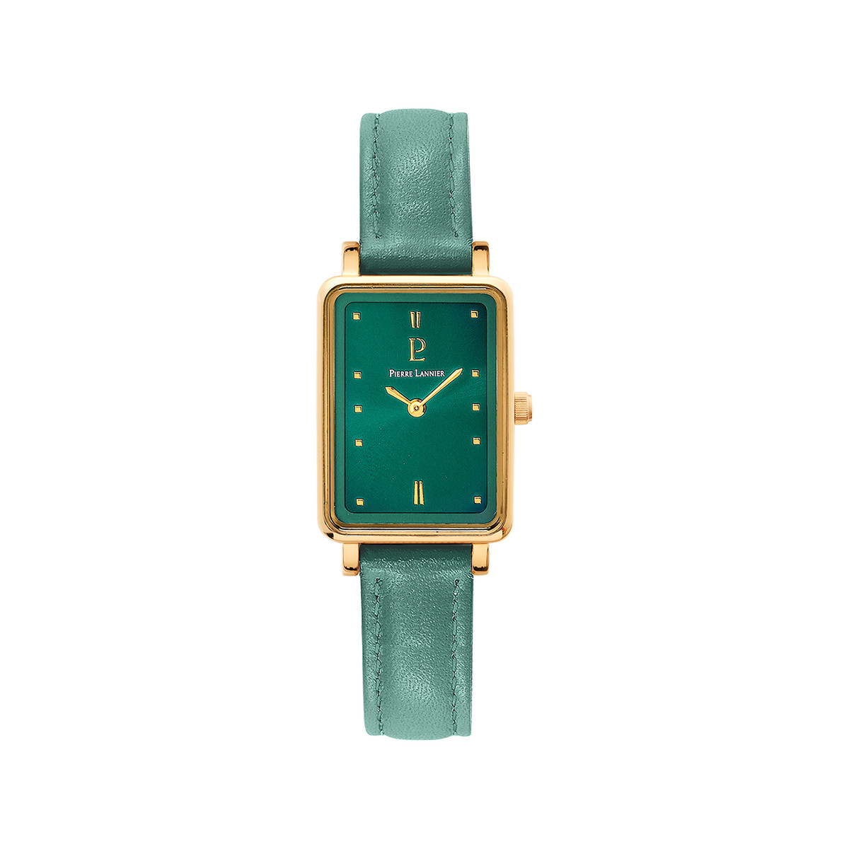 Montre PIERRE LANNIER ariane femme bracelet cuir vert
