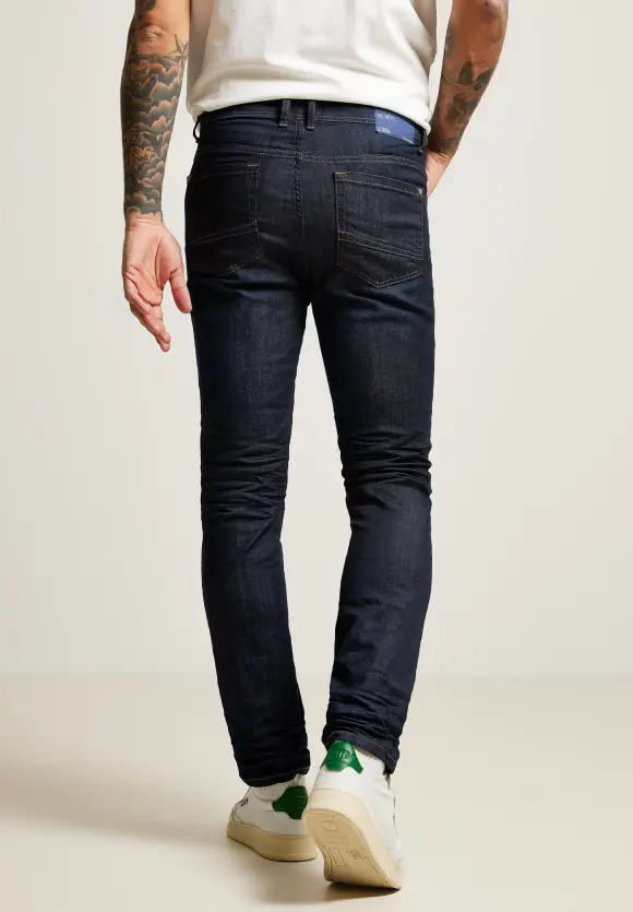 Regular Fit Jeans - dark blue rinsed wash