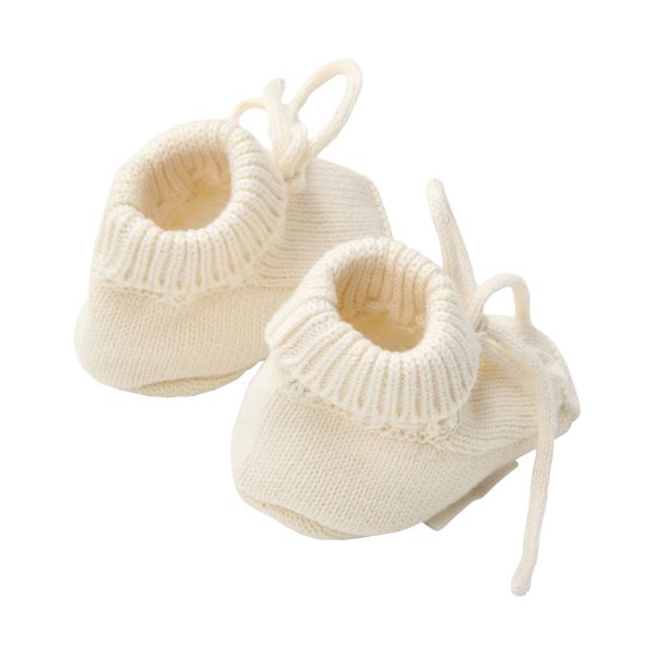 Little Dutch Gebreide Slofjes - Off White