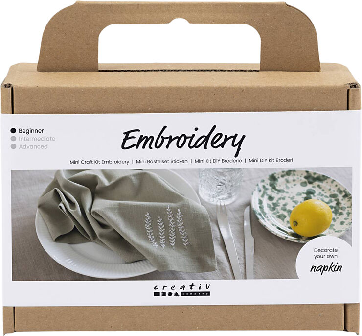 Creativ Company Mini DIY Kit Broderi, Serviet