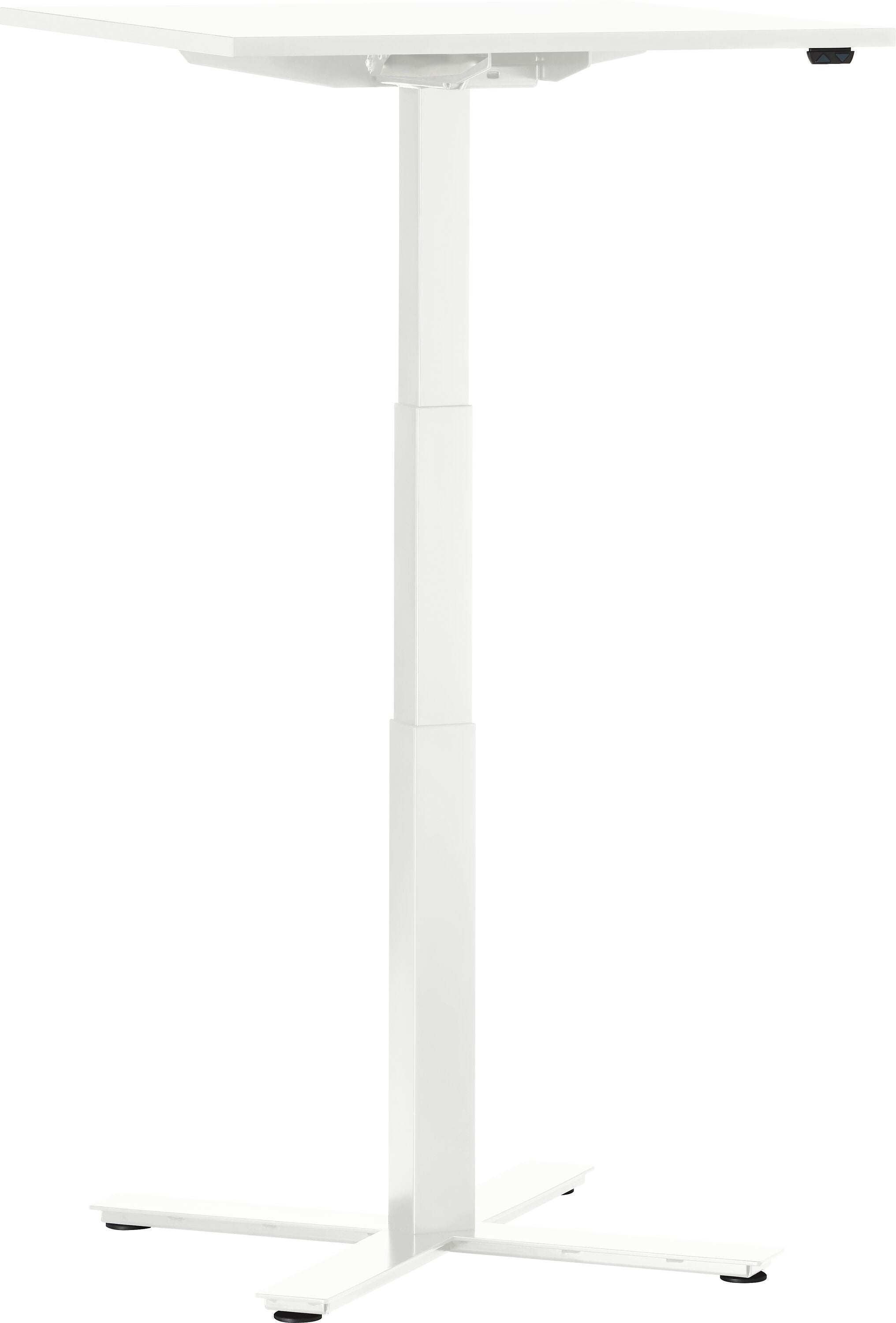 FLEXCUBE Besprechungstisch höhenverstellbar - Weiss / B: 70.0 cm x T: 70.0 cm x H: 62.5 cm