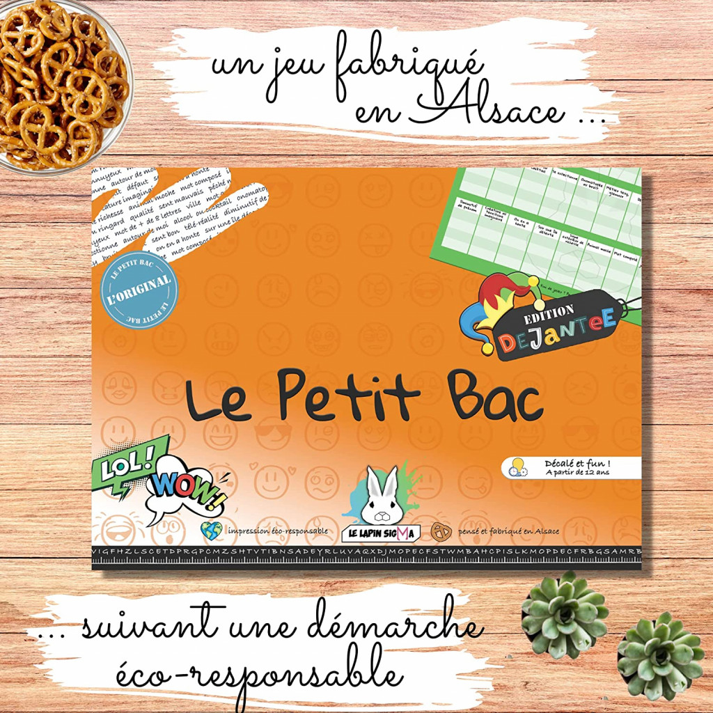 Jeu du Petit BAC - Edition Déjantée