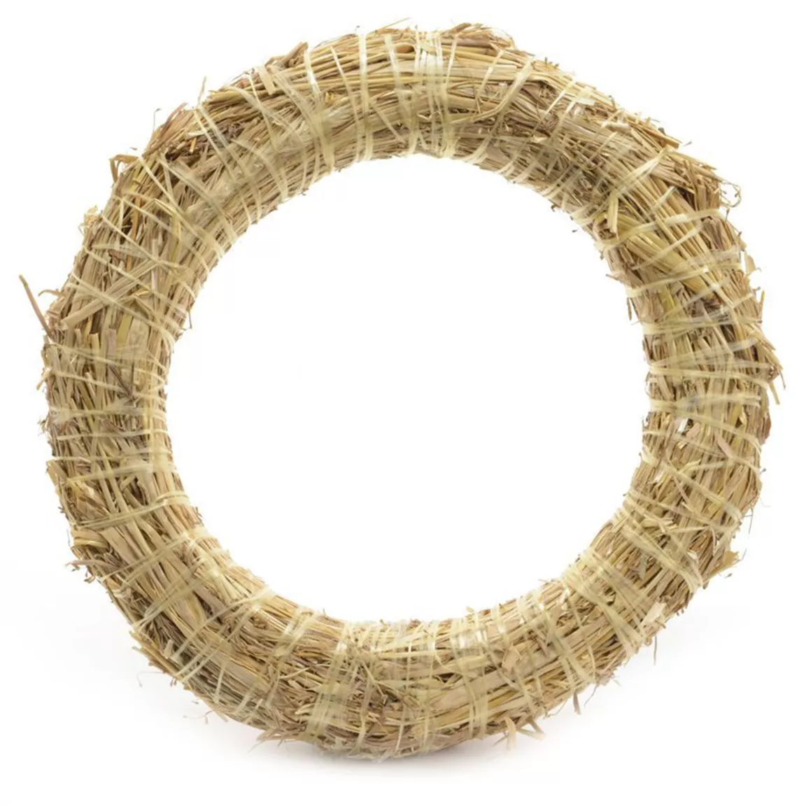 Couronne de Noël en paille (D50 cm) à décorer
