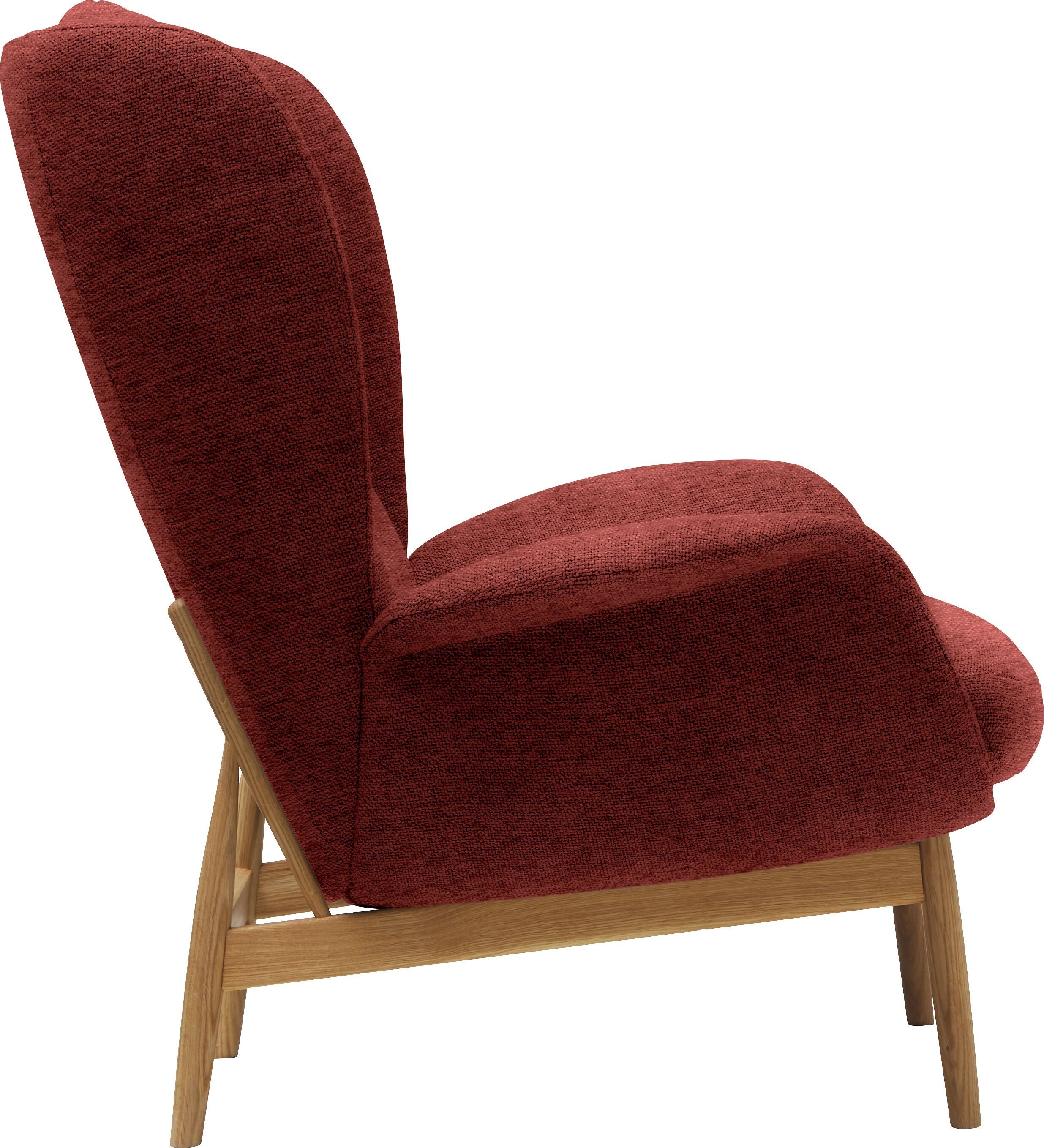 FRITZ Sessel - Rot / B: 93.0 cm x T: 90.0 cm x H: 102.0 cm