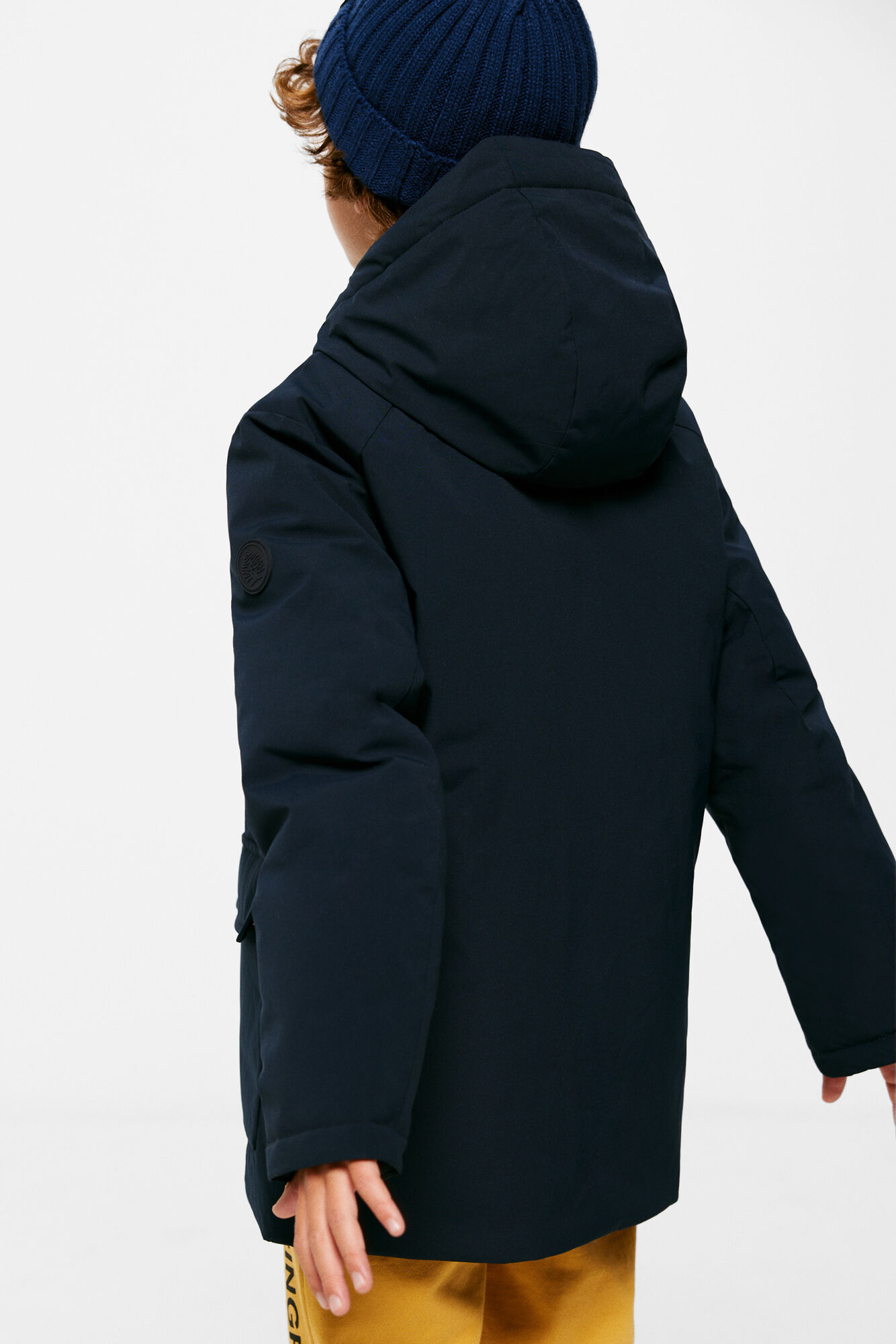 Parka de náilon para meninos