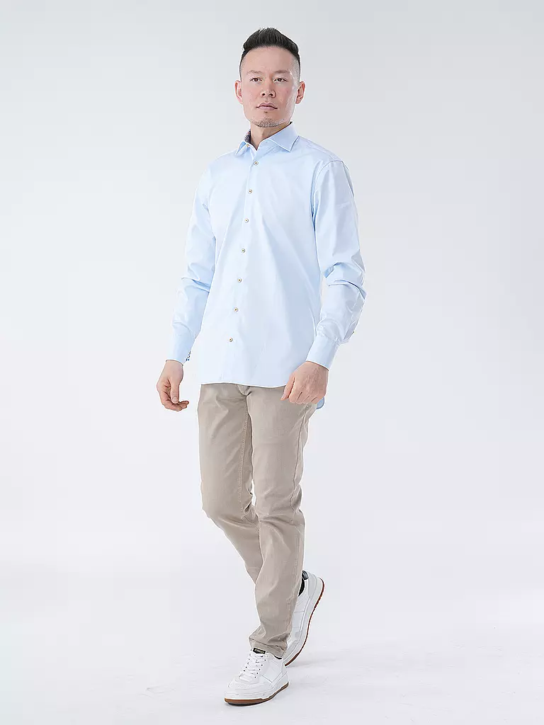 STENSTRÖMS Hemd Fitted Fit hellblau