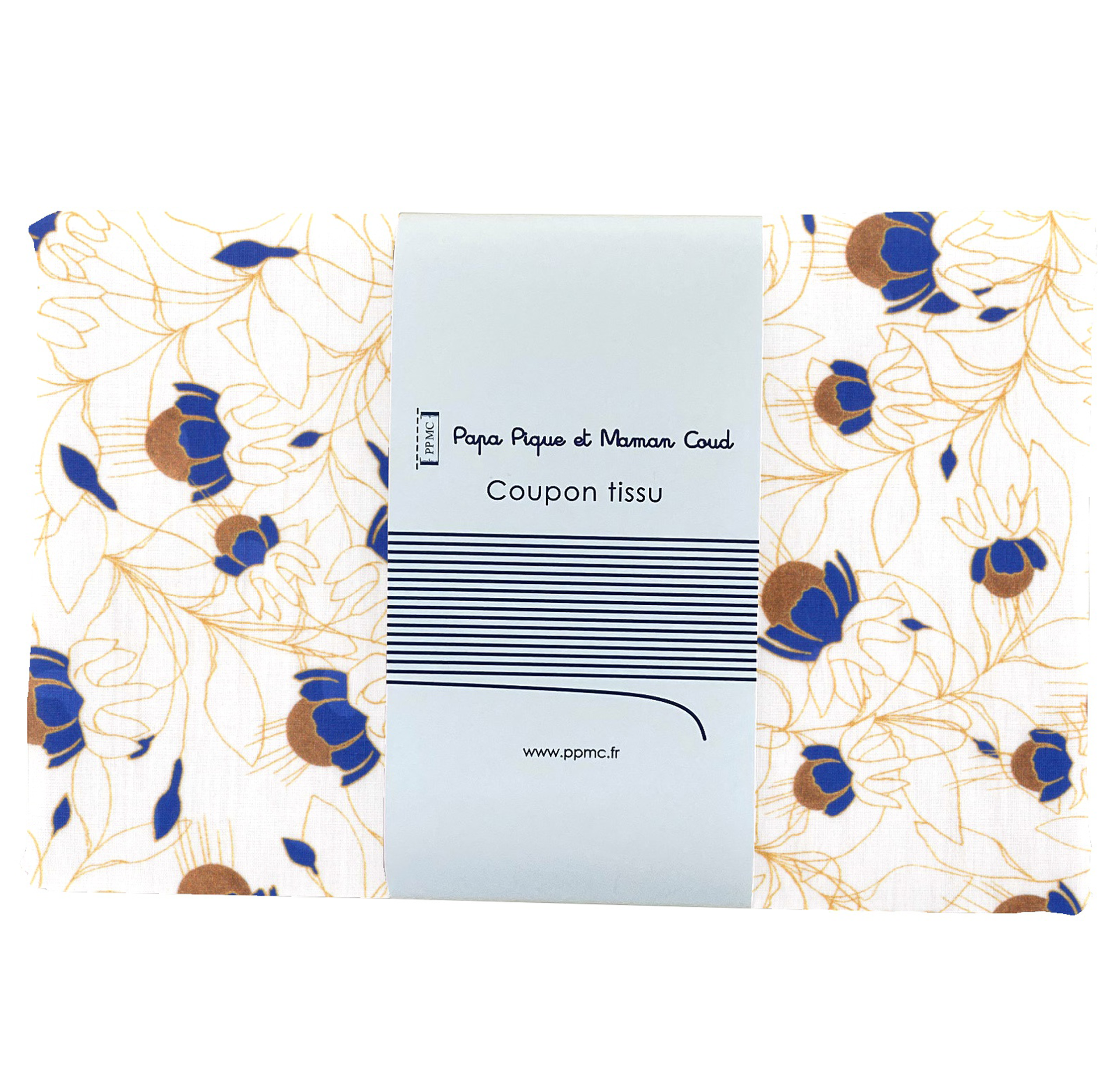 Coupon Tissu 1 M Ex2301 Clochettes Enchantées Cobalt