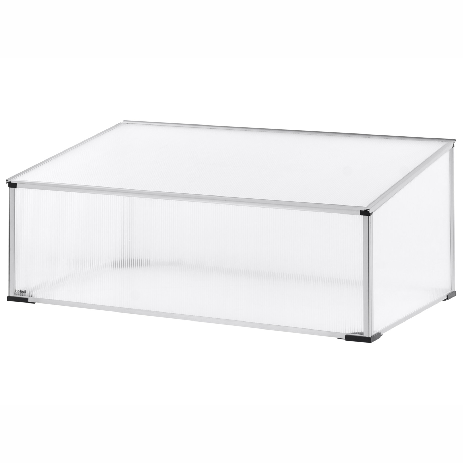Beliani - CARFIZZI - Tuinkas - Zilver - 41 cm - Polycarbonaat
