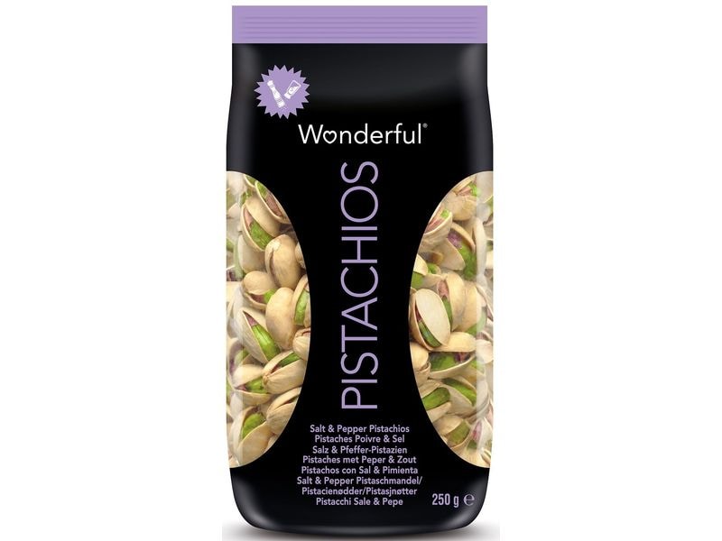 Wonderful Pistachios Pistazien Salz & Pfeffer 250 g Aromatische Pistazienkerne
