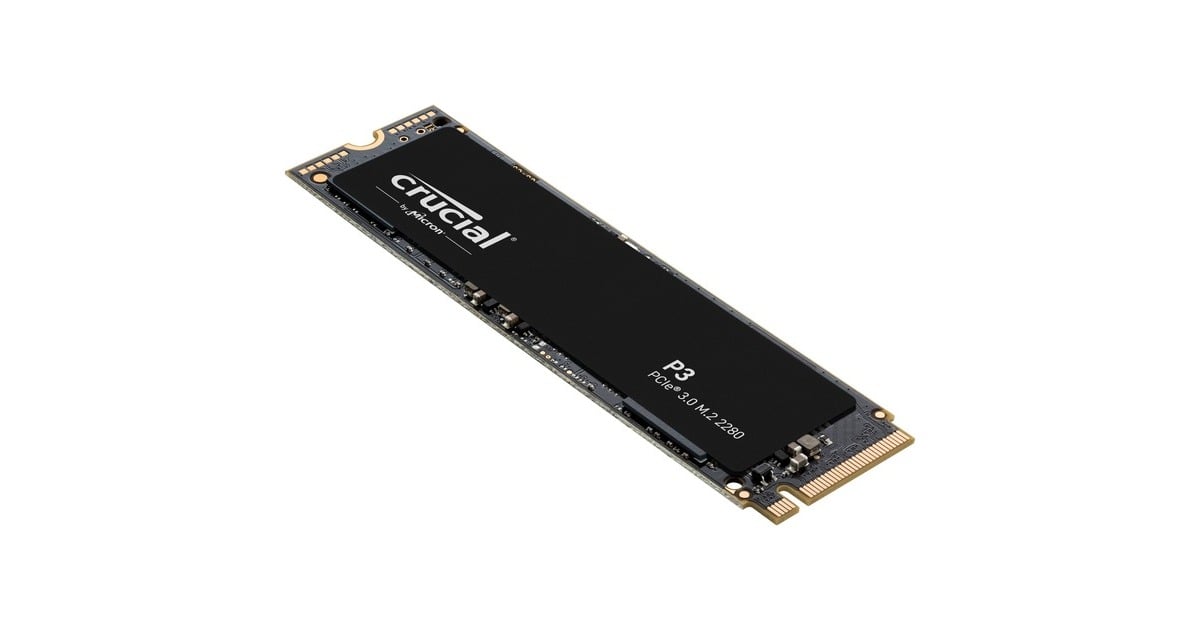 CrucialP3 2 TB SSD  (CT2000P3SSD8, PCIe 3.0 x4, NVMe, M.2 2280)